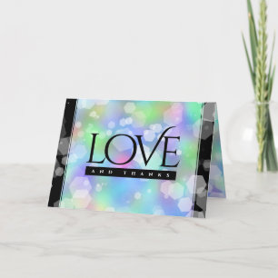 Chic 14th 24th 34th Opal Wedding Jubileum Bedankkaart