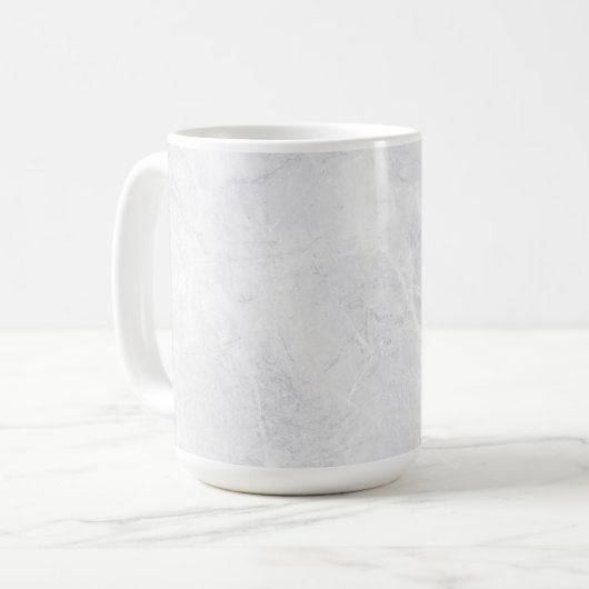 Chic 15 oz Classic Mug with White Marble Pattern (Devant gauche)