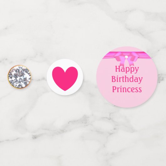 Chic 16e verjaardag op wit en roze confetti (Voorkanten)