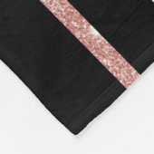 Chic 18th Birthday Roze Glitter Name Photo Fleece (Hoek)