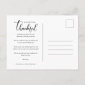 Chic 2 Photos Bride & Groom Collage Hand Lettered Briefkaart (Achterkant)
