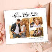 Chic 3 Collage photo mariage budget invitation en