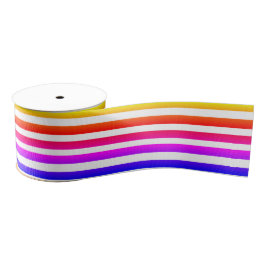 Chic 3" Grosgrain lint Meerkleurig Gestreept