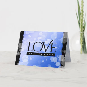 Chic 45th 51st 65th Sapphire Wedding Jubileum Bedankkaart