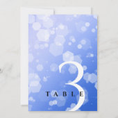 Chic 45th 51st 65th Sapphire Wedding Jubileum Kaart (Achterkant)