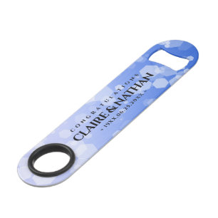 Chic 45th 51st 65th Sapphire Wedding Jubileum Speed Flessenopener
