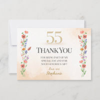 Chic 55e verjaardag – Wildflower Design