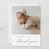 Chic 5 Photo Collage Merci Faire-part de naissance (Devant)