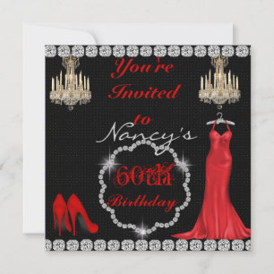 CHIC 60e Invitation d'anniversaire de conception V
