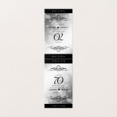 Chic 70e Mariage Platinum Anniversaire Cartes de t (Outside Unfolded)