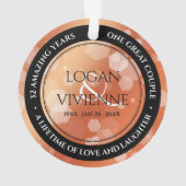 Chic 8ème 32ème Mariage de bronze Anniversaire Acr (dos)