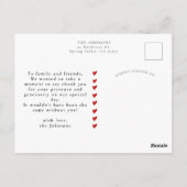 Chic 9 Foto Collage Moderne Baby Shower Bedankje Briefkaart (Achterkant)