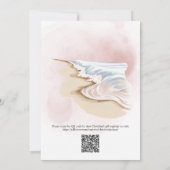 Chic 'A New Chapter Awaits' QR Code Bridal Shower Kaart (Achterkant)