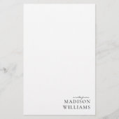 Chic A Note From Script Typography Stationery Briefpapier (Voorkant)