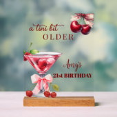 Chic A Tini Bit Older Cherry Martini 21st Birthday (Neutre)