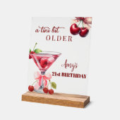 Chic A Tini Bit Older Cherry Martini 21st Birthday (Angle)