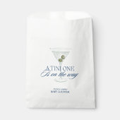 Chic a tini one boy baby shower bedankzakje (Voorkant)