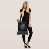 Chic Abstract Fractal Monogrammed Canvas tas (Op model)