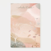 Chic Abstract Waterverf najaar - aangepaste naam Post-it® Notes (Voorkant)