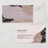 Chic Abstracte make-up artist Visitekaartje (Voorkant / Achterkant)