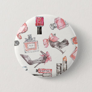 Chic Accents Mode Waterverf Ronde Button 5,7 Cm