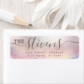 Chic adorable script glittery famille étiquette (En situation)