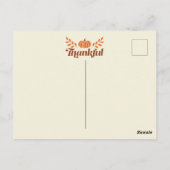 Chic Afro-Amerikaanse vrouw Thanksgiving | Herfst Briefkaart (Achterkant)