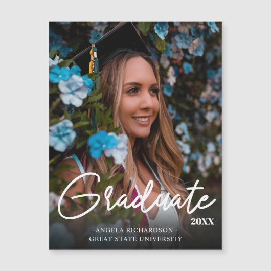 Chic Afstuderen 2 & Photo Afstuderen Magnet Darker (Voorkant)