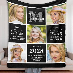 Chic Afstuderen 5 Foto Collage Inspirerend Black Fleece Deken