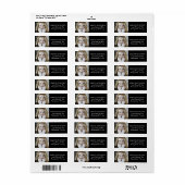 Chic-Afstuderen | Klassieke Afstudeerder foto Etiket (Full Sheet)