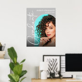 Chic Afstuderen Script Arch Foto Poster (Thuiskantoor)