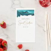 Chic Agate Blauwgroen Blue Gold Sweet Sixteen Servet (Insitu)