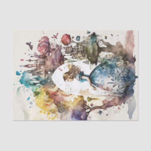 Chic  Alice in Wonderland ontkoppeling Tissuepapier (Voorkant)