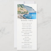 Chic Amalfi Coast Italie Programme de mariage pays (Dos)