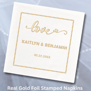Chic Amour Mariage & une serviette épicée à huile 