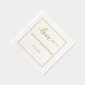 Chic Amour Mariage & une serviette épicée à huile  (Droite)