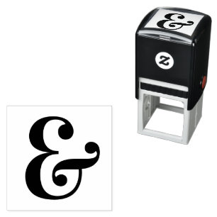 Chic Ampersand En-teken Zelfinktende Stempel