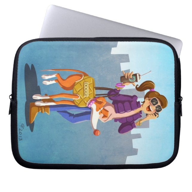 Chic and fancy laptop sleeve (Voorkant)