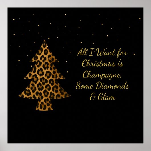 Chic and Glamorous Christmas Design Poster (Voorkant)