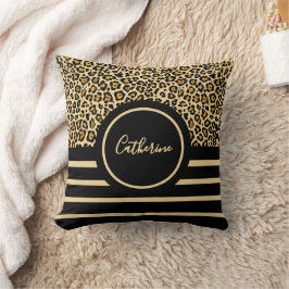 Chic Animal Skin Leopard Pattern Throw Pillow Kussen