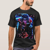 Chic Anime Print T-shirt: Vibrant Art Edition