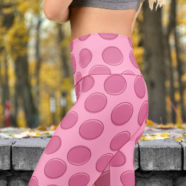 Chic Anjer Roze Polka Dot Patroon Yoga