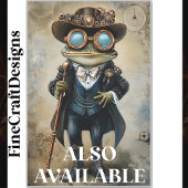 Chic Anthropomorphic Steampunk Frog R4H Decoupage Tissuepapier