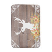 Chic Antiek Rustic Barn Wood Deer Antlers Badmat (Voorkant Verticaal)