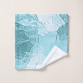 Chic Aqua Mint Blue Glam (Gant de toilette)