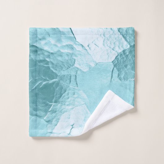 Chic Aqua Mint Blue Glam (Gant de toilette)