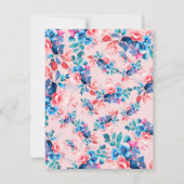 Chic Aquarelle Floral 40e Anniversaire Programme B (Dos)