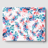 Chic Aquarelle Floral 80e Anniversaire Livre d'inv (Verso)