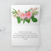 Chic aquarelle Floral | Merci Mariage (Intérieur)