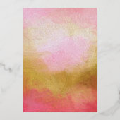 Chic Aquarelle Floral Sweet 16 Foil Invitation (Verso)